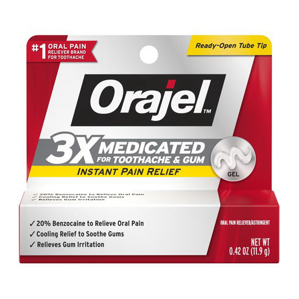 Orajel Maximum Strength Toothache Relief Gel - 1/3 Oz